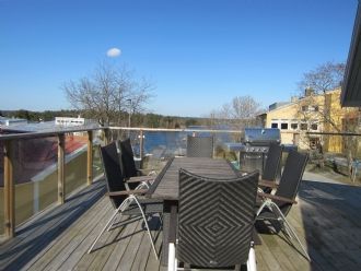 Modernt hus med sjöutsikt i centrala Vaxholm