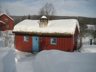 Liten mysig fjällstuga