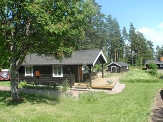 Timrad stuga i natursköna Siljansnäs nära Leksand