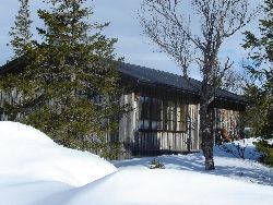 Mysig stuga vid Storsnasens fot, m. Åre o Storlien