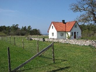 Kalkstenshus på Gotlands nordvästkust
