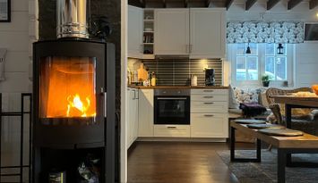 Mysig 8-bäddars stuga ski in/out