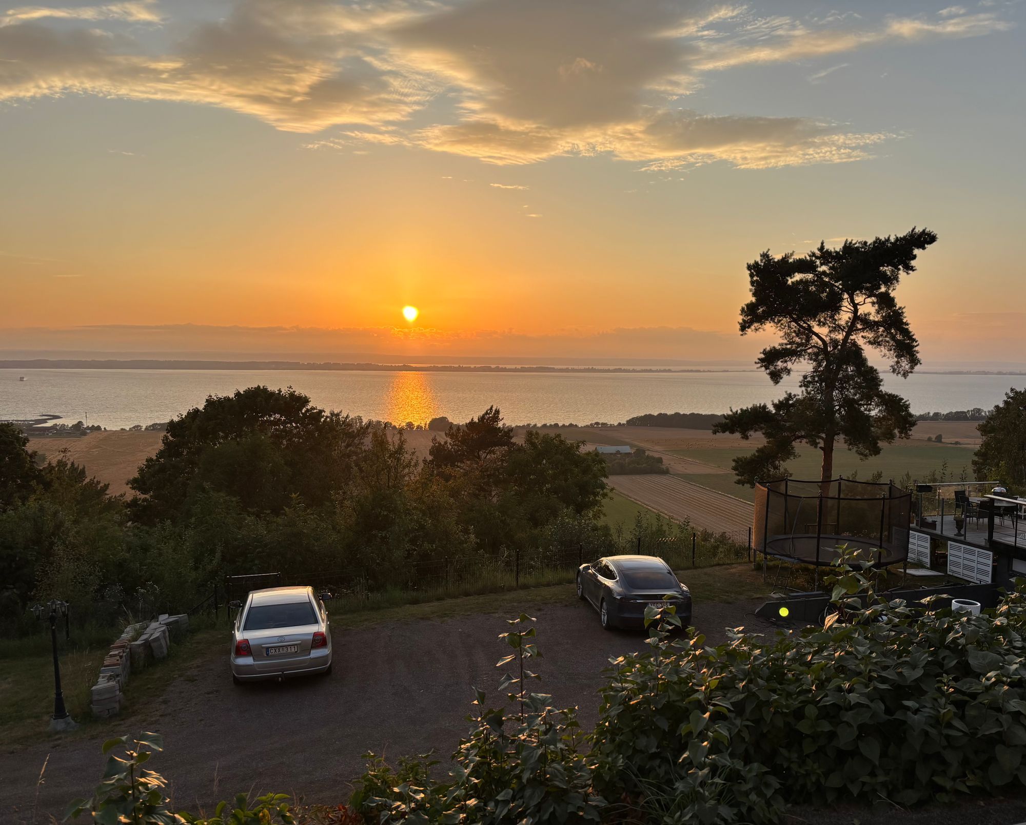 Panoramavy över Vättern från Vidablick