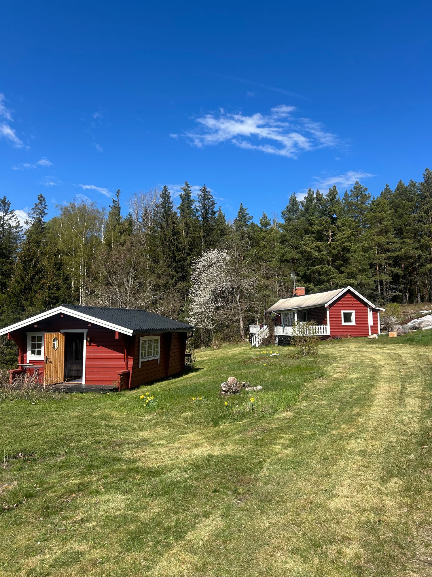 Havsutsikt med egen brygga