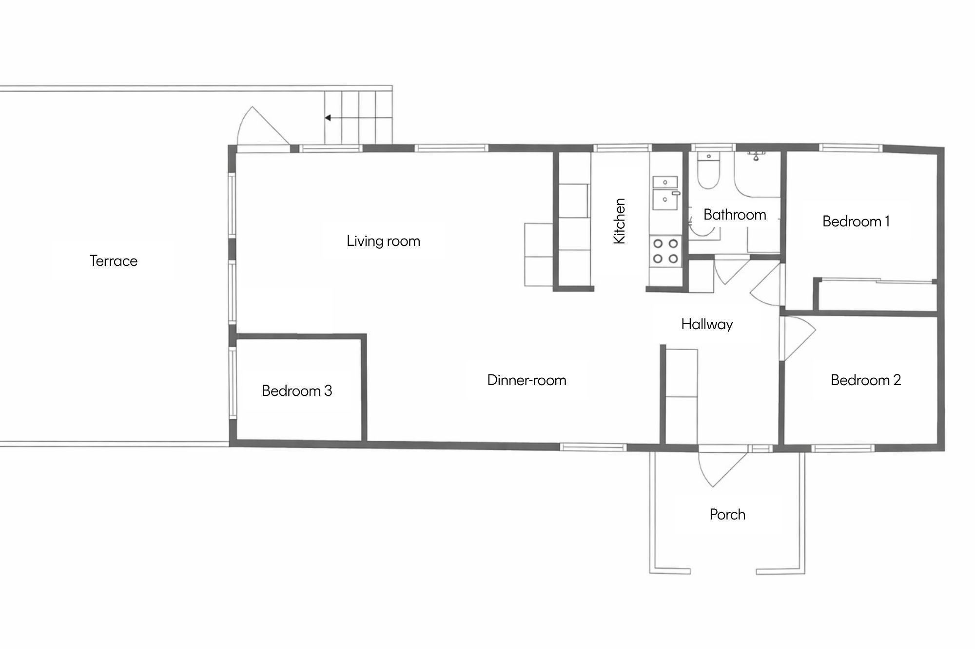 Mysig stuga med poolområde – bild 15 av 15