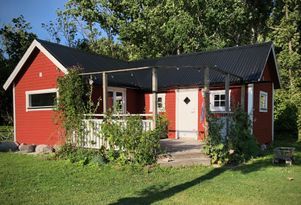 Litet nybyggt hus på södra Gotland