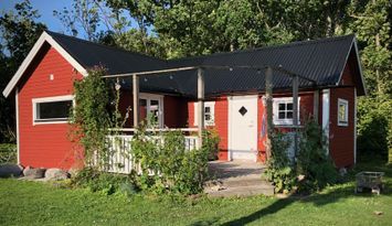 Litet nybyggt hus på södra Gotland