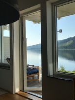 Åre with a patio towards the lake