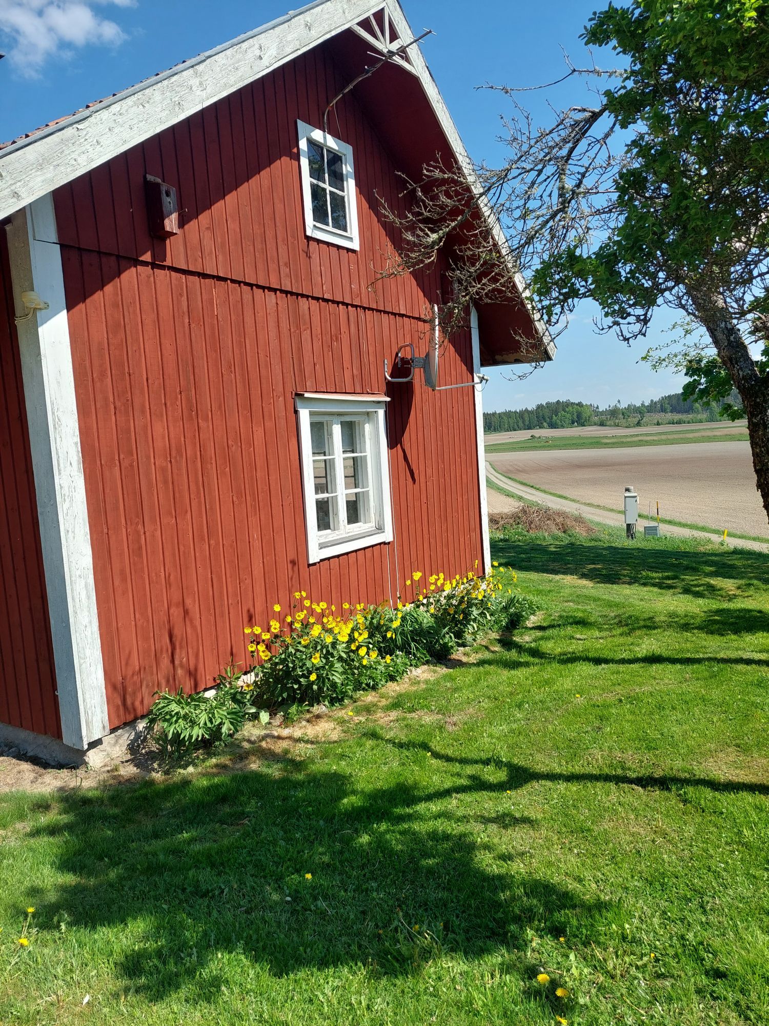 Torp/stuga med fin utsikt över sjö och fält – bild 3 av 14