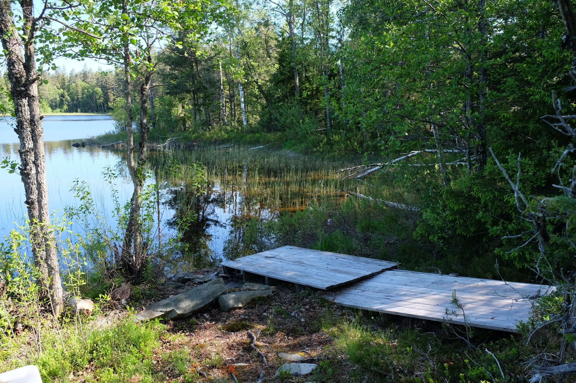 Hemtrevligt hus mitt i skogen nära egen sjö – bild 18 av 20