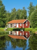 Ferienhaus mit eigenem Teich