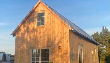 Nybyggt hus på Fårö, Sudersand