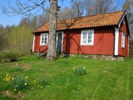 Rent our cozy red cottage in the quiet countryside