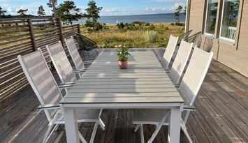 Nybyggt hus med havsutsikt i Fårösund Gotland