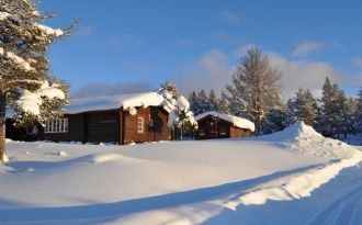 Mysig Timmerstuga Vemdalsfjällen med Laddbox.