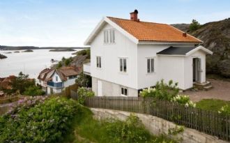Västkusten som bäst Underbar havsutsikt Strandnära