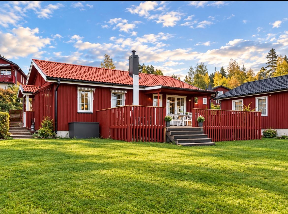 Stuga Tällberg Dalecarliabyn utsikt mot Siljan