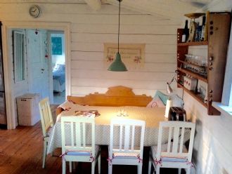 Charmig stuga med bastu och egen brygga – bild 17 av 24