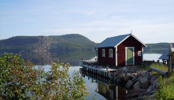 Stugor vid havet i Nordingrå, Höga Kusten
