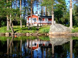 LAKE NISSÅNGEN - Lakefront Bath Boat Sauna Fishing