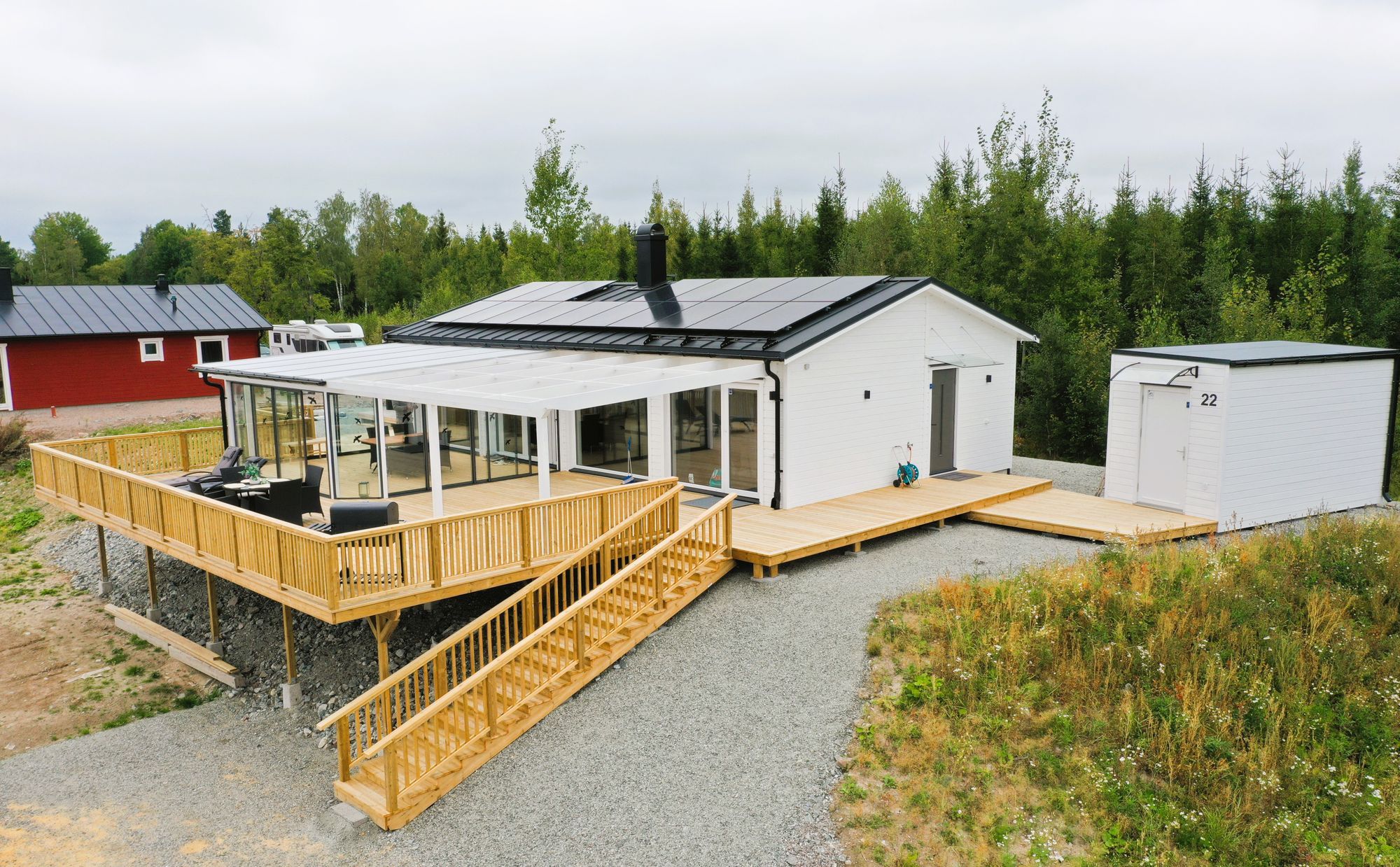 Modern Stuga med sjöutsikt, spa anläggning
