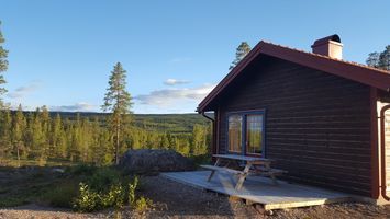 Fjällstuga i Fulufjällsbyn