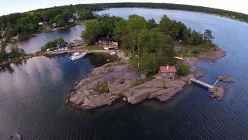 Lilla Sälgrundet in fantastischer Seelage