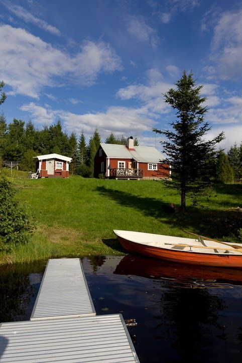 Vid vägens slut. strand, bad, bastu, fiske, båt,