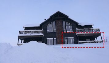 Lyxig lägenhet med riktigt Ski-in/Ski-outläge