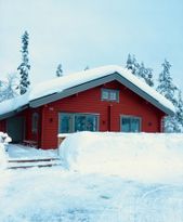 Lofthus med bastu och braskamin, 8 bäddar