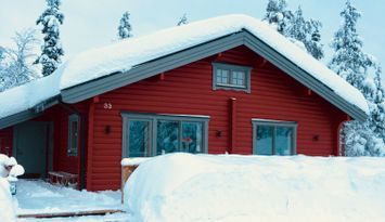 Lofthus med bastu och braskamin, 8 bäddar