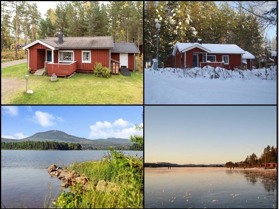 Stuga på Sollerön med nära till Gesundaberget