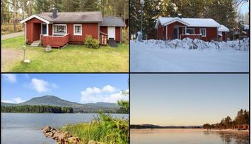 Stuga på Sollerön med nära till Gesundaberget