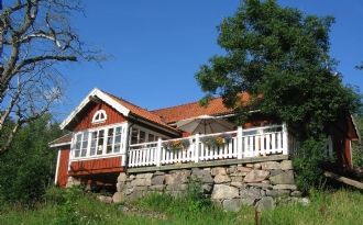 stort rymligt hus mycket bra standard båt fiske