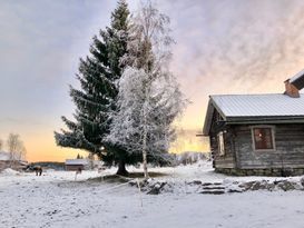 Old timber cottage in Hassela, Hälsingland