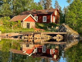 Traumlage auf eigener Halbinsel! Sauna, Kanu, Boot