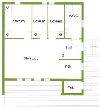 Ski-in/Ski-out 8-bädds stuga i Kläppen – bild 20 av 24