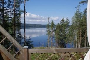 By the lake Lelång with panorama view