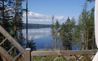 Vid sjön Lelång med panoramautsikt