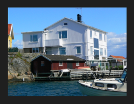 Old merchant's house right by the ocean