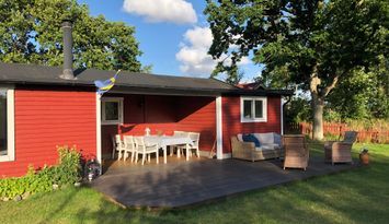 Mysig stuga nära stranden i Farhult, Kullabygden