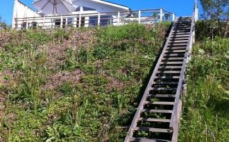 Stugor med havsutsikt vid Ekstakusten