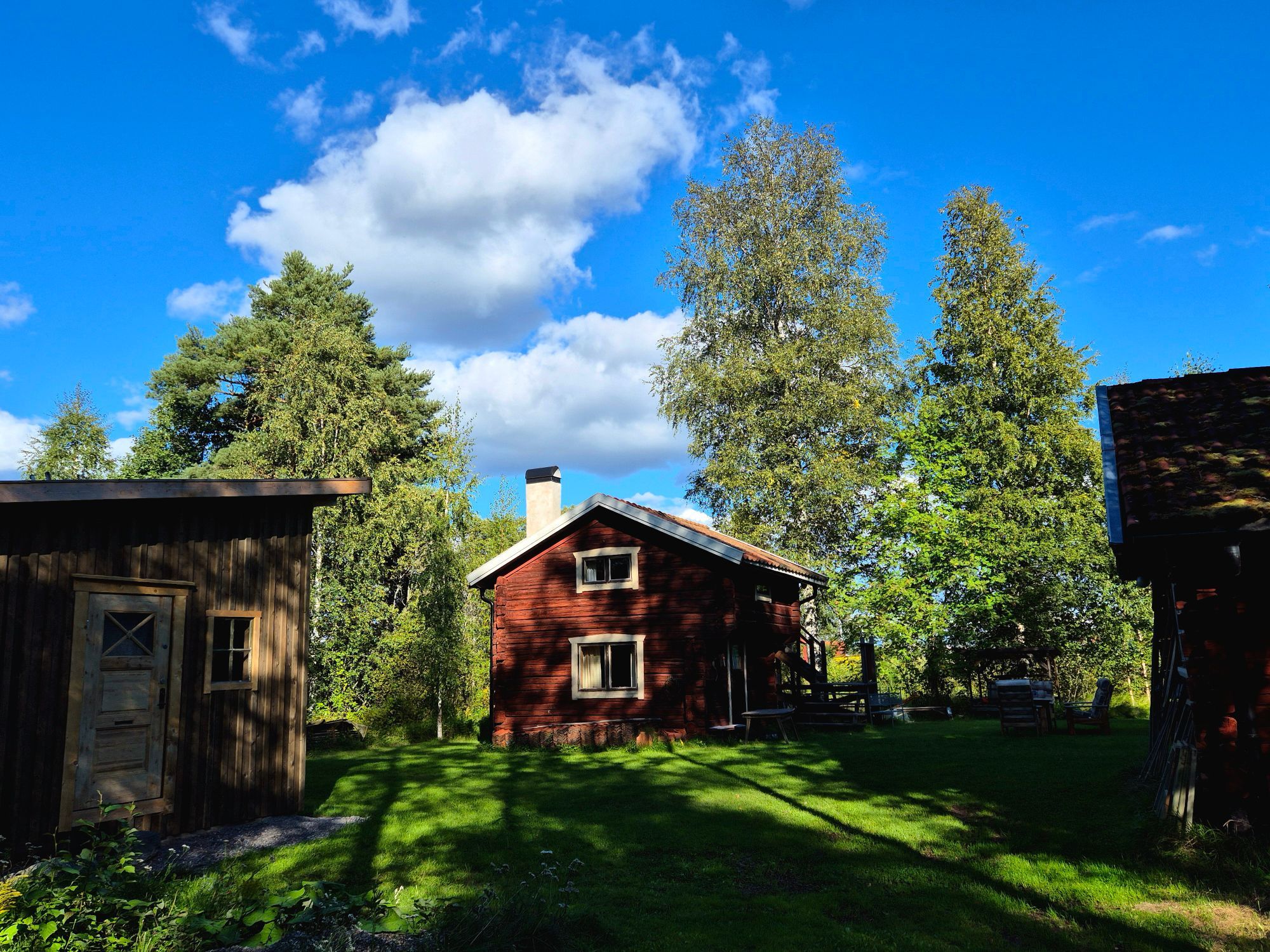 Morfars stugor vid sjön Väsman