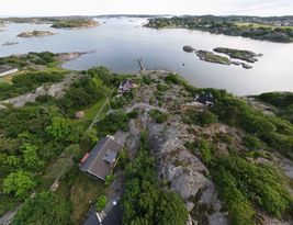 House just by the sea on a beautiful island