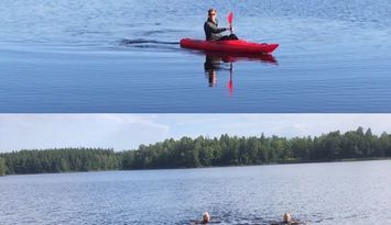 Sjöstuga med fantastisk utsikt och terrass