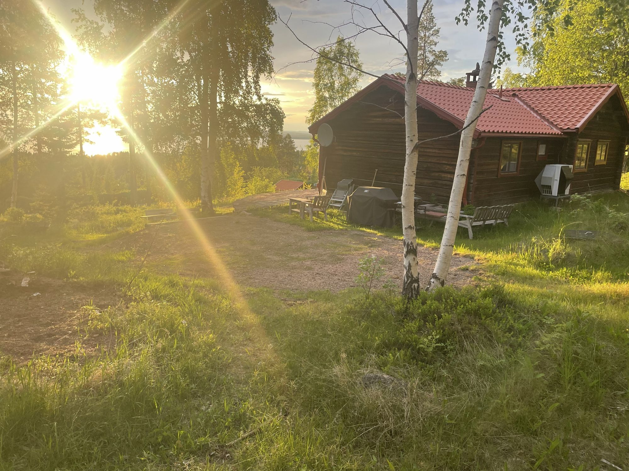 Stor timmerstuga med panoramautsikt över Siljan – bild 6 av 19