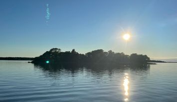 Fiskestuga på egen ö.