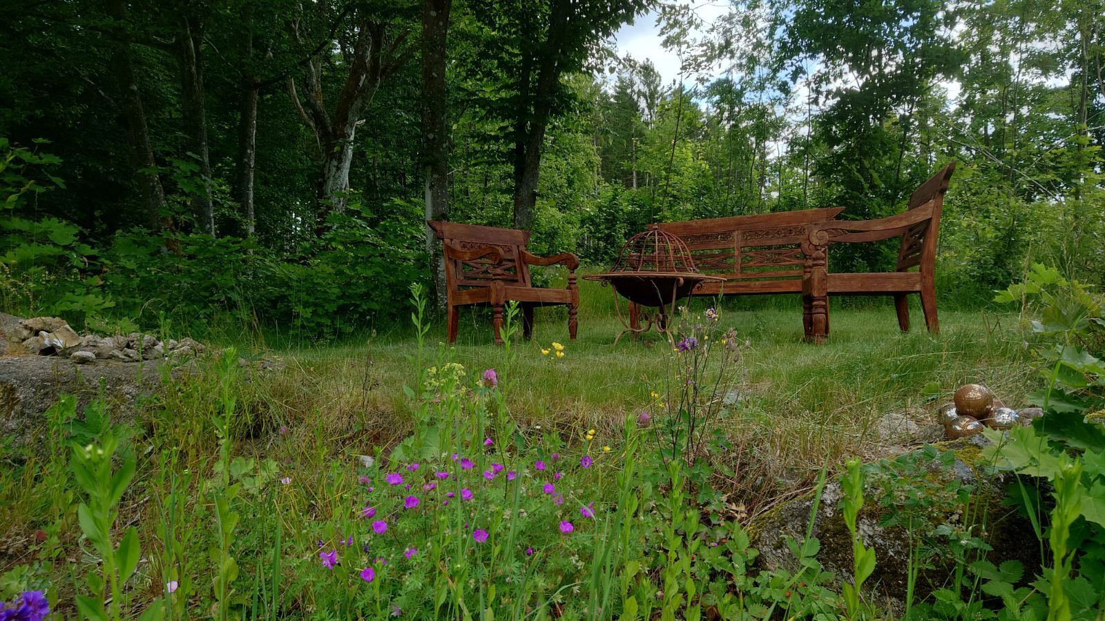 Stuga i idyllisk skogsmiljö – bild 4 av 24