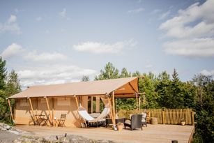 Safari-tältet  med möjlighet till Spa