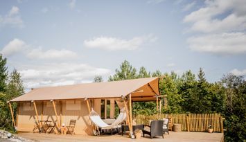 Safari-tältet  med möjlighet till Spa